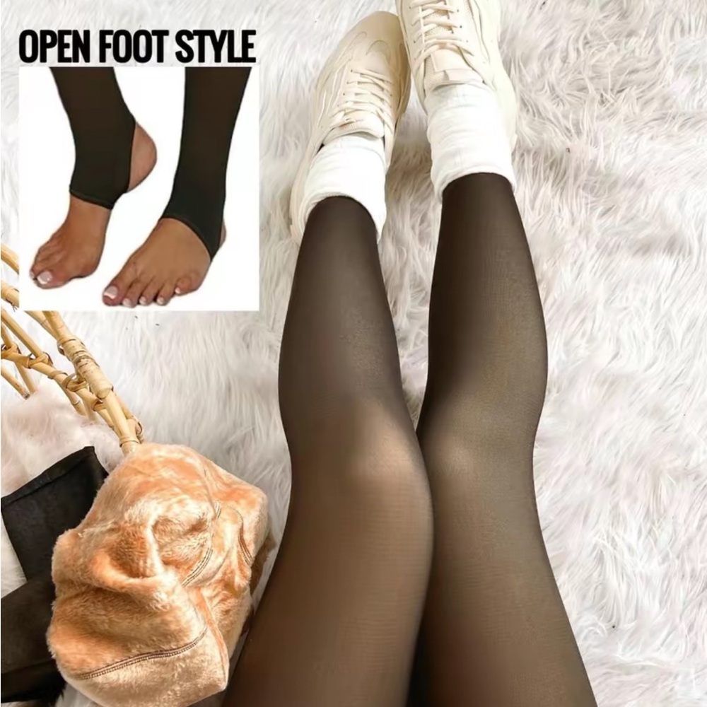 OPEN-FOOT FLEECE LINED TIGHTS | MAGIC LEGGINGS | SWEET MAYHEM